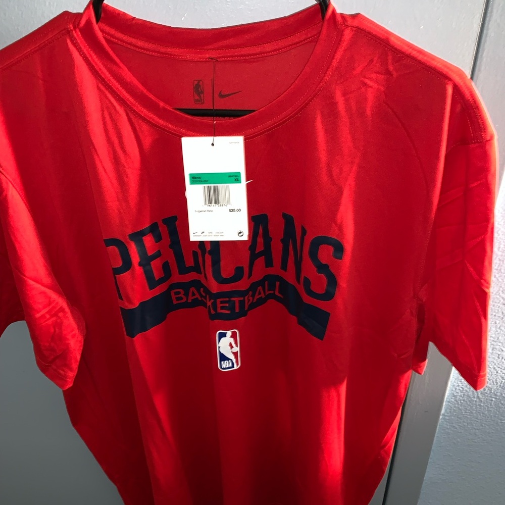 New Orleans Pelicans NBA Red Nike Basketball Shirt